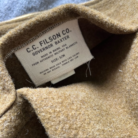 Filson X Governor Baxter S/M Military Wool Blanket Reversible Vest Made in USA - Picture 2 of 12